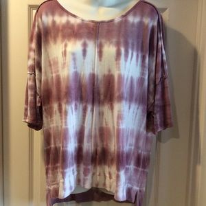 GreenTea Tie Dye Top Tunic Blouse Size XL